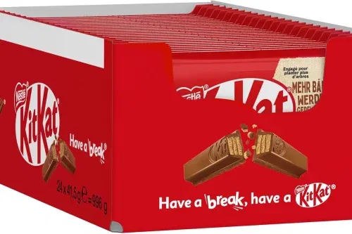 NESTLE KITKAT CLASSIC CHOCOLATE BAR, CRUNCHY BAR WITH MILK CHOCOLATE & CRISPY WAFFLE, PACK OF 24 (24×41.5G) AUTOWIN 12/11