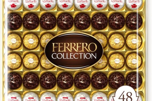 Ferrero Rocher  Pralines Coconut Raffaello and Dark Chocolate Rondnoir, Box of 48 (518g) AUTOWIN 05/11