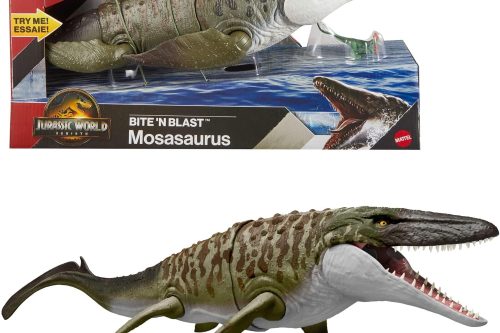 Jurassic World Rebirth Bite N Blast Mosasaurus Action Figure -AUTO WIN 16/11