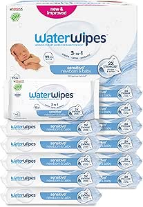 WaterWipes Sensitive+ Newborn & Baby Wipes, 720 Count (12 Packs)-AUTO WIN 29/11