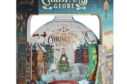 Gravity Drinks - Spiced Orange & Cranberry Gin Liqueur - Light-Up Christmas Snow Globe - 70cl-AUTO WIN 15/11