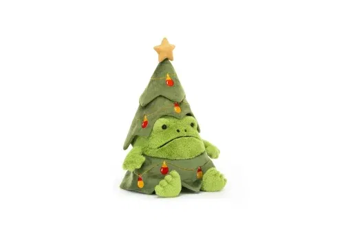 JELLYCAT CHRISTMAS TREE RICKY RAIN FROG AUTOWIN 27/11