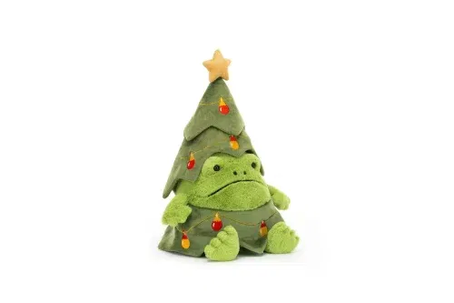 JELLYCAT CHRISTMAS TREE RICKY RAIN FROG AUTOWIN 18/11