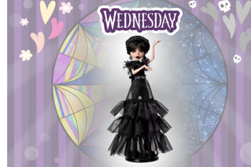WEDNESDAY DOLL Monster High: Rave'N Wednesday Doll AUTOWIN 11/11
