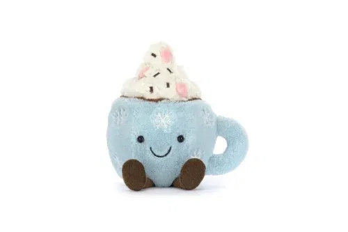 JELLYCAT AMUSEABLES HOT CHOCOLATE WITH MARSHMALLOWS AUTOWIN 30/11
