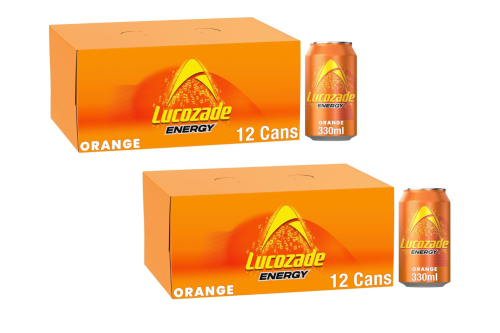 Lucozade Energy Drink Orange 2x12x330ml AUTOWIN 26/11