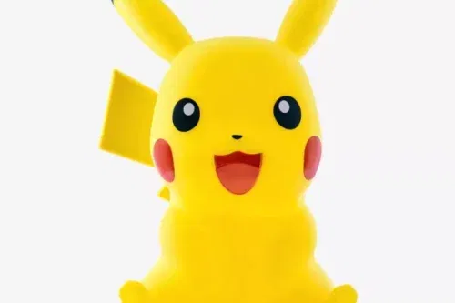 Pokemon Pikachu Sitting Light-Up Luminous Toy Figure AUTO WIN 30/11
