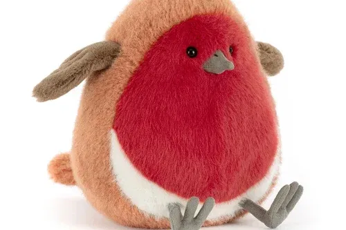 JELLYCAT PLUM ROBIN-AUTO WIN 02/12