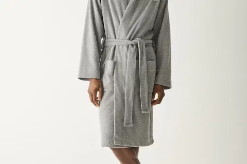 CHRISTMAS ADVENT CALENDAR- WIN BOSS Grey Towelling Hooded Robe, Black+ FIND THE INSTANT WIN-01/12
