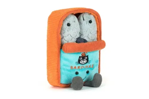 JELLYCAT AMUSEABLES SARDINE TIN AUTOWIN 21/11