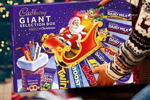 CADBURY GIANT CHRISTMAS SELECTION BOX (BUNDLE OF 2) AUTOWIN 09/11
