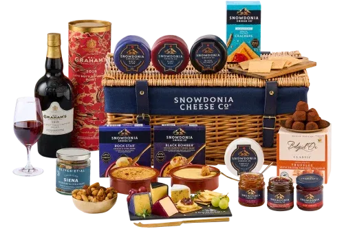 Christmas Cheese & Port Wicker Hamper-AUTO WIN 15/11