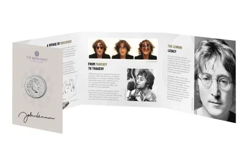 John Lennon 2025 UK £5 Brilliant Uncirculated Coin AUTOWIN 11/11
