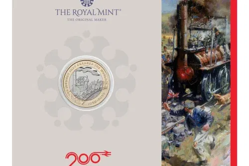 200 Years of The Modern Railway 2025 UK £2 Brilliant Uncirculated Coin AUTOWIN 02/12