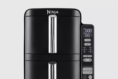 Ninja SL300UK Double Stack 2-Drawer Air Fryer, 7.6L, Black-AUTO WIN 08/12
