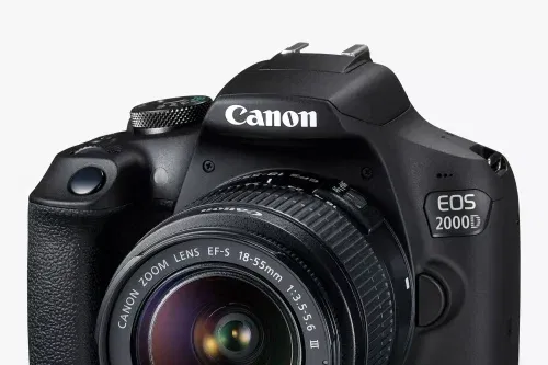 Canon EOS 2000D Digital SLR Camera with 18-55mm III DC Lens, 1080p Full HD, 24.1MP, Wi-Fi, NFC, Optical Viewfinder, 3" LCD Screen, Black-auto win 21/12