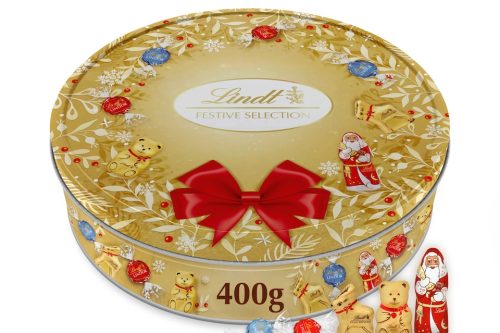 Lindt Festive Selection Tin Christmas Chocolate 400G AUTO-WIN 16/12