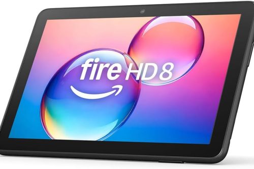 Amazon Fire HD 8 tablet (newest gen), 8" HD Display, 3 GB memory, 32 GB, designed for portable entertainment, Black, (2024 release)-AUTO WIN 11/12