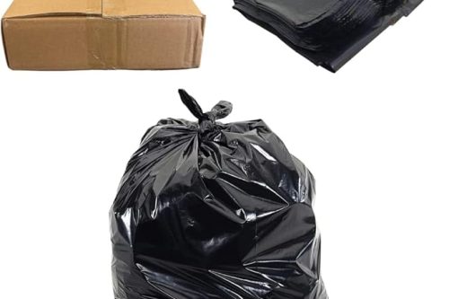 REQUISITE NEEDS 200 Extra Large Black Bin Bags 100 Litre Heavy Duty, Refuse Sacks-AUTO WIN