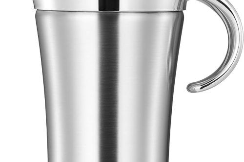 VonShef Gravy Boat with Lid, 750ml Stainless Steel Gravy Jug, Double Wall Insulated Thermal Pot, Easy Clean Serving Jug for Gravy, Custard & Cream-AUTO WIN