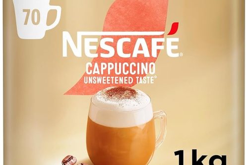 NESCAFÉ Cappuccino Unsweetened Taste Instant Coffee 1kg Tin, Packaging may vary AUTOWIN 08/12