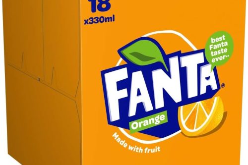 4 X Fanta Orange Cans, 18 x 330 ml-AUTO WIN
