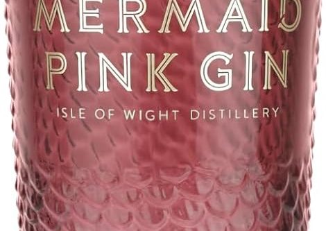 Mermaid Pink Gin - Smooth & Refreshing with Strawberry & Citrus, Vegan & Gluten Free, 70cl-AUTO WIN 10/12
