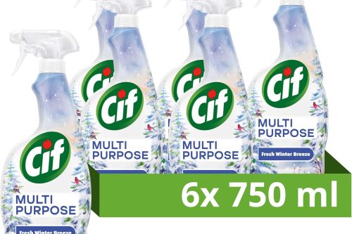 Cif Fresh Winter Breeze Limited Edition Multipurpose Cleaning Spray 750 ml - Multipack of 6 AUTO-WIN 09/12