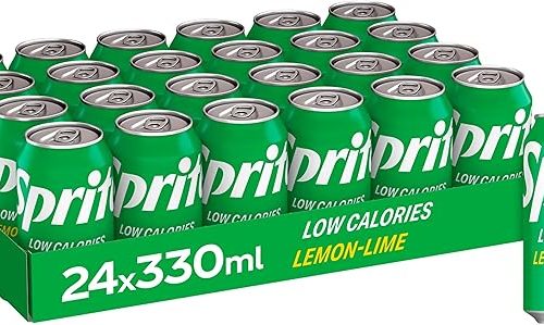 2X Sprite Low calories Lemon -LimeDrink Can 330 ml (Pack of 24),-AUTO 22/12