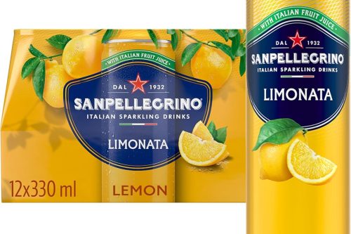 2X San Pellegrino Italian Sparkling Drinks Tastefully Light Sparkling Lemon Canned Soft Drink 12 x 330ml AUTO WIN 28/12