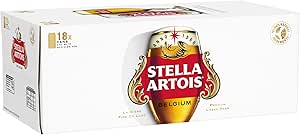 2X STELLA ARTOIS Premium Lager Beer Can, 440 ml (Pack of 18)-AUTO WIN