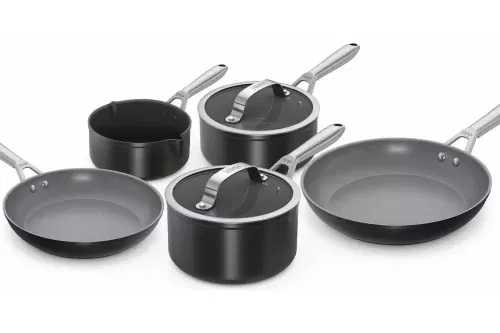 Ninja Ceramic Pro 5 Piece Aluminium Pan Set - Black-AUTO WIN 9/12