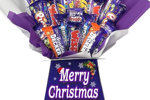 Christmas Chocolate Gift Hamper Bouquet Box (Compatible with CADBURY MIX 24) AUTOWIN 03/12