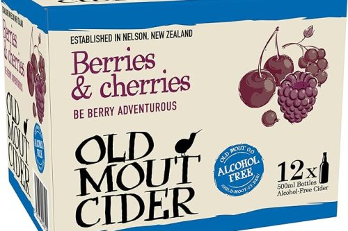 Old Mout Cider Berries & Cherries Alcohol Free 12x500ml Bottle-AUTO WIN