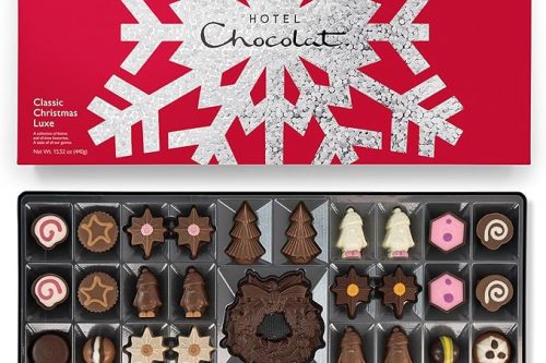 Hotel Chocolat - The Classic Christmas Luxe Box - 37 Classic And Christmas Chocolates, 445g - Chocolate Box AUTOWIN 01/12