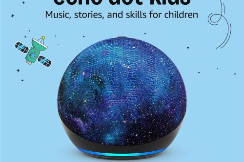 Echo Dot Kids (newest gen) | Wi-Fi and Bluetooth smart speaker with Alexa Stardust-AUTO WIN 05/12