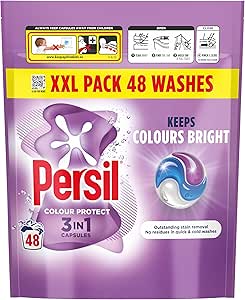 3XPersil Colour Protect 3 in 1 Washing Capsules keeps colours bright outstanding stain removal in quick & cold washes 48 washes-AUTO WIN