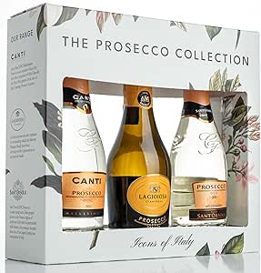 The Prosecco Collection - a gift box of 3 of Italy’s most famous Prosecco brands; Canti, La Gioiosa & Sant’Orsola - 3 x 20cl bottles-AUTO WIN 09/12