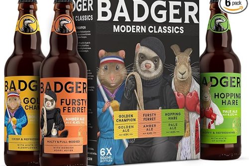 2X Badger Beers Modern Classics Mixed Beer Multipack | Golden Ale, Amber Ale & Pale Ale | Ale gift set of 6 x 500ml beer bottles-AUTO WIN
