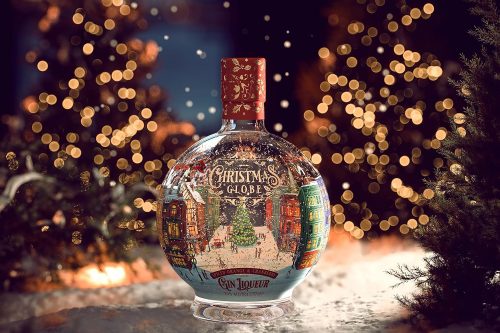 Gravity Drinks - Spiced Orange & Cranberry Gin Liqueur - Light-Up Christmas Snow Globe - 70cl-AUTO WIN 17/12