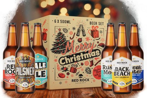 Red Rock Brewery Christmas Beer Gift Set - 6 Bottles of British Beer In A Presentation Box (Mixed Craft Ales – Set 5)-AUTO WIN 09/12