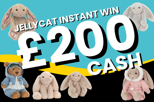 JELLYCAT INSTANT - MAIN JACKPOT £200 CASH- AUTO WIN 04/12