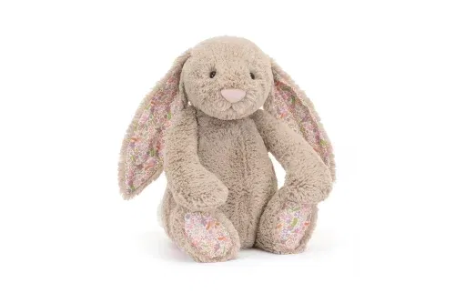 JELLYCAT LITTLE  BLOSSOM BEIGE BUNNY ‘PETAL’ AUTOWIN 17/12