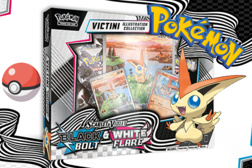 Pokémon TCG: Scarlet & Violet 10.5 - Black Bolt & White Flare Unova Victini Illustration Collection AUTO-WIN 11/12