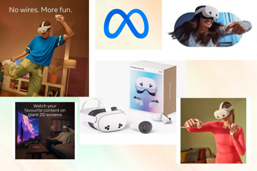 Meta Quest 3S All-In-One Mixed Reality Headset and Controllers, 256GB, White-AUTO WIN 17/12