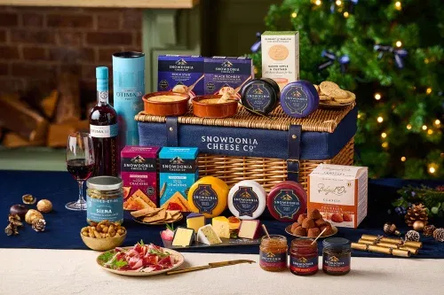 Christmas Cheese, Charcuterie & Port Wicker Hamper-AUTO WIN 11/12