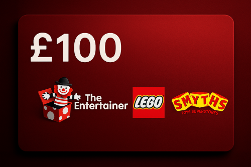 £100 YOU CHOOSE THE  VOUCHER The Entertainer, Smyths or Lego AUTOWIN 03/12