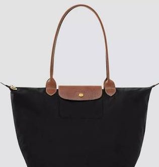 Longchamp Le Pliage Original Large Shoulder Bag, Black-AUTO WIN