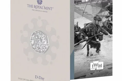 D-DAY 2024 UK 50P BRILLIANT UNCIRCULATED COIN AUTO-WIN 17/12