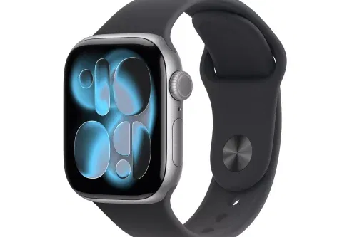 Apple Watch Series 11 GPS, 42mm, Aluminium Case, Medium-Large Sport Band, Space Grey/Black-AUTO WIN 02/01